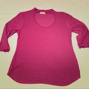 Dark mauve choker style shirt